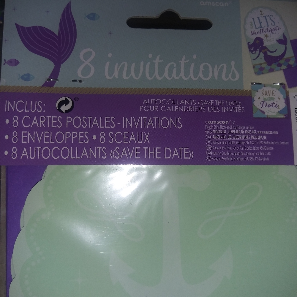 Mermaid Invitations - Picture 3 of 3